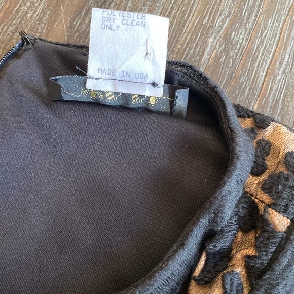 Tadashi Shoji beautiful lace Peplin dress in size 6. - Picture 5 of 11